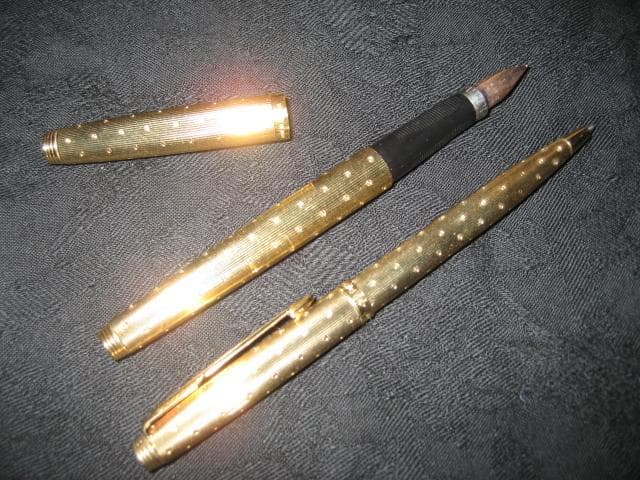 フランス製　パーカー　75　 14金　バルレー　貴婦人の涙　万年筆　ボールペン