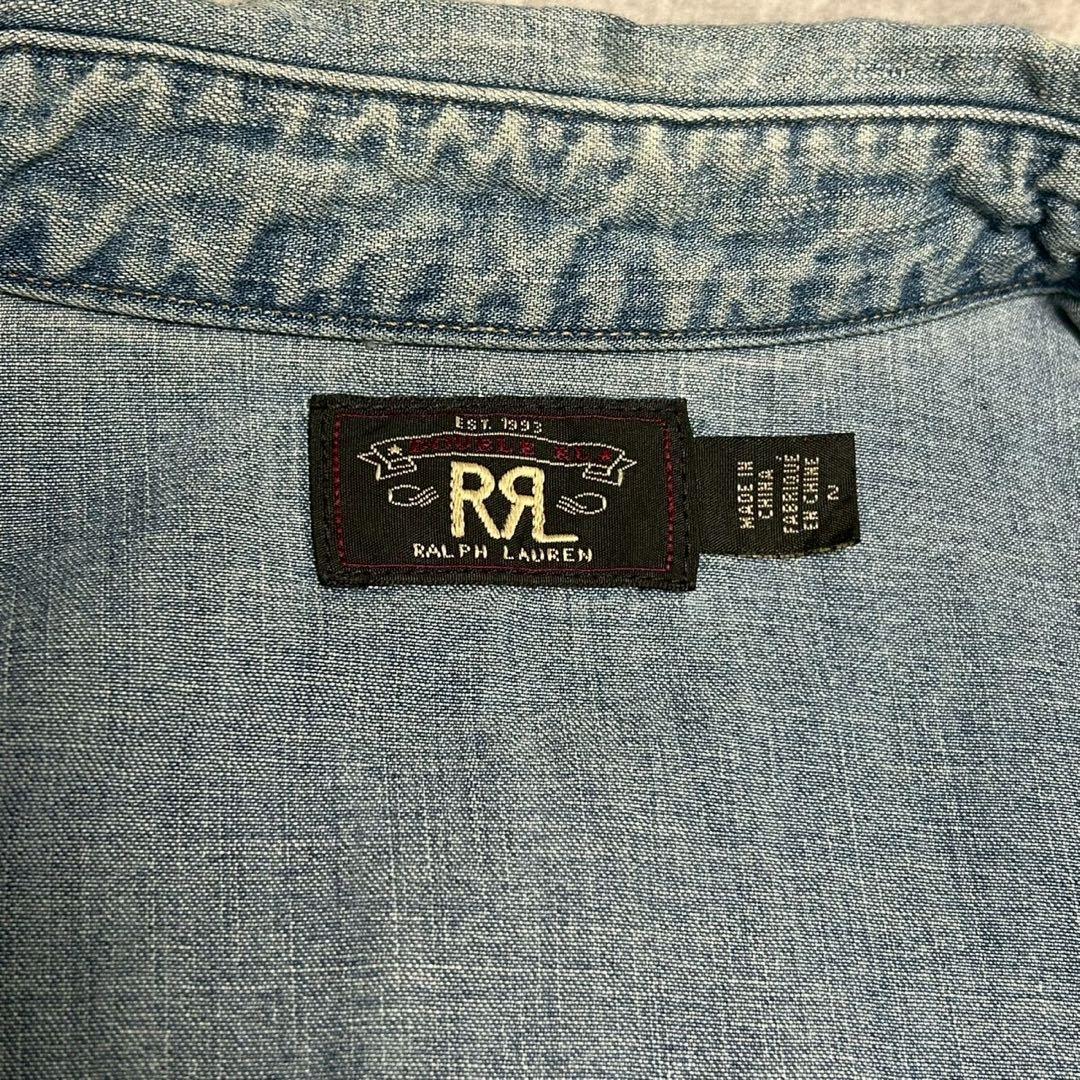 RRL ダブルアールエル ラルフローレン デニムウエスタンシャツ 長袖 トップス