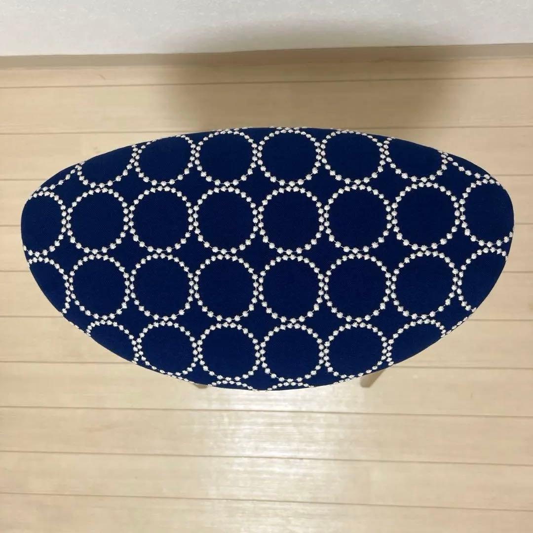 ミナペルホネン スツール タンバリン 折りたたみ 【ネイビー/オレンジ】 椅子