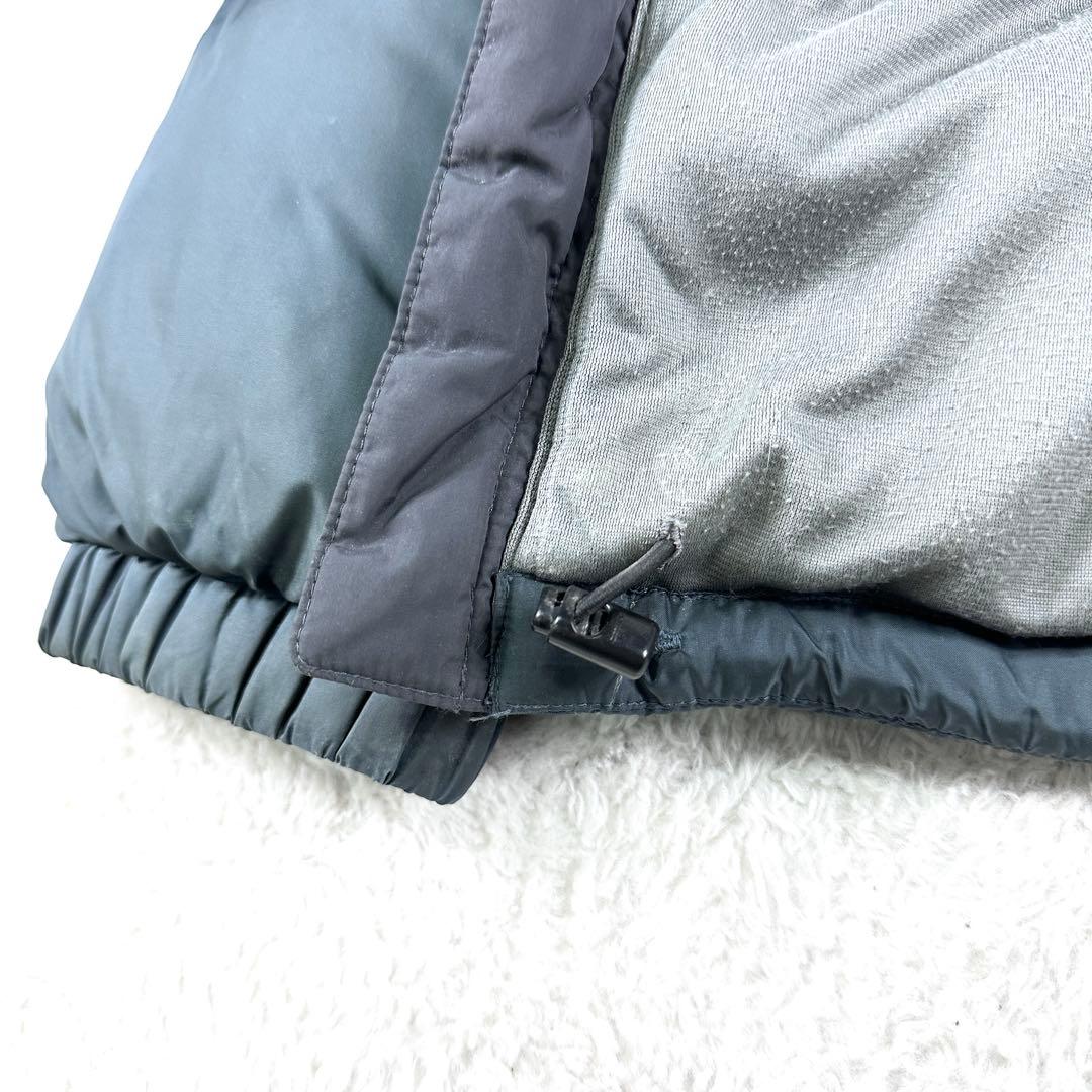 モンベル ベーシックダウンジャケット Mサイズ ネイビー系 ドローコード有