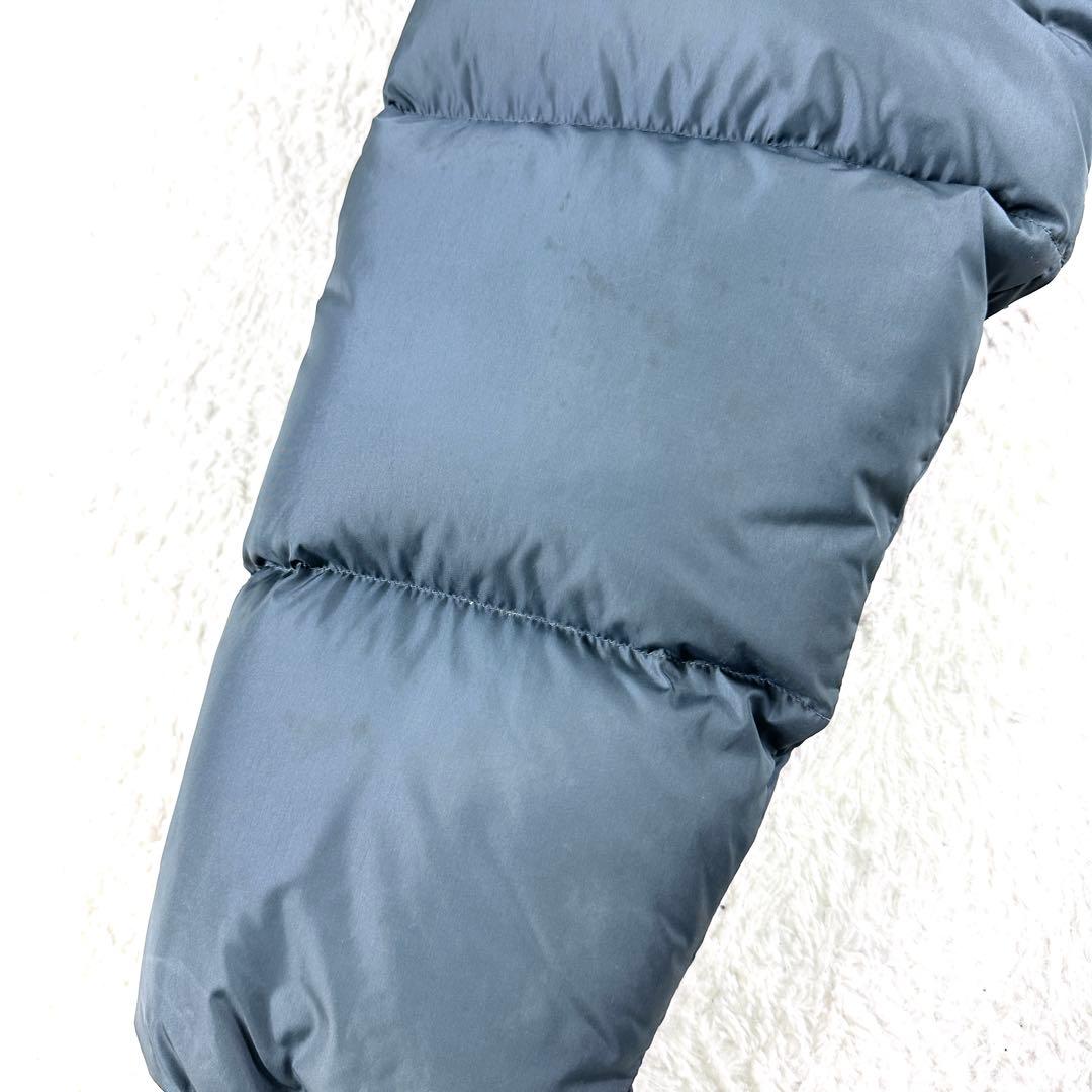 モンベル ベーシックダウンジャケット Mサイズ ネイビー系 ドローコード有