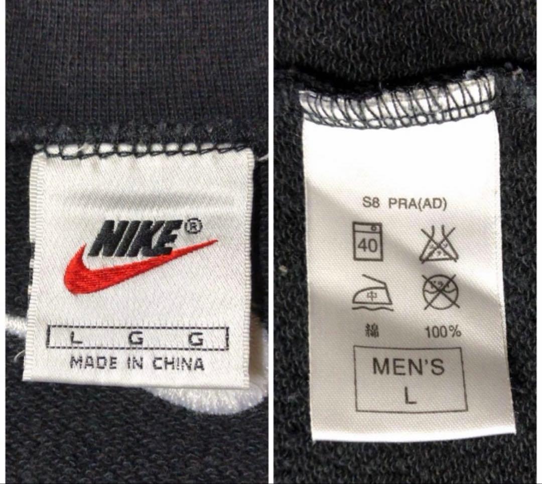 【希少】NIKE スウェット 90s 銀タグ 刺繍ロゴ スウォッシュ 太アーム