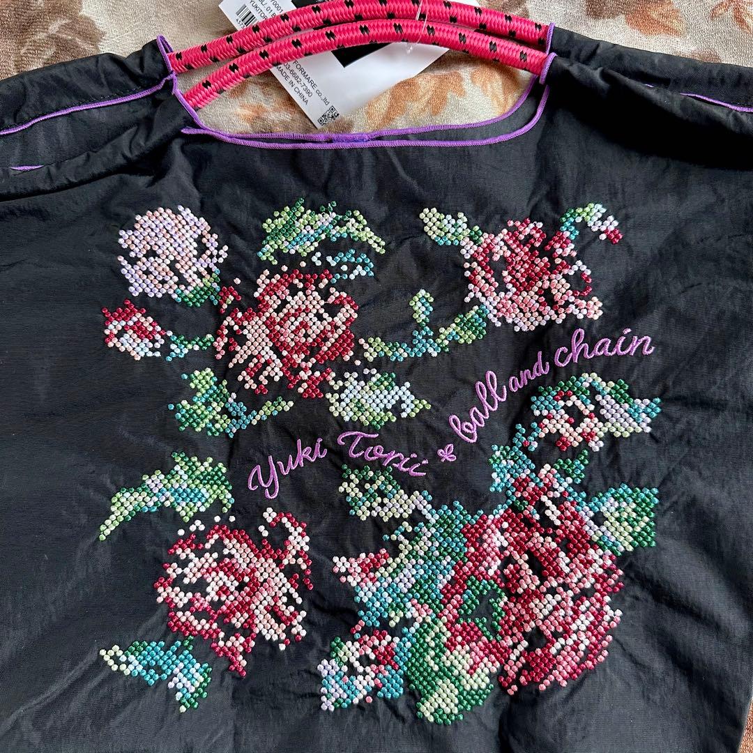 【数量限定】ボールアンドチェーン×トリイユキ Pixel Rose エコバッグ