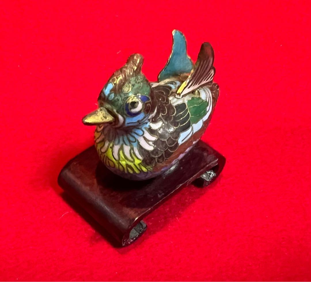 中国美術 古玩 景泰藍 七宝焼 置物 大吉大利