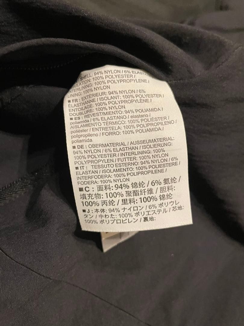 ARC'TERYX VEILANCE マイオンインサレーテッドジャケット　S