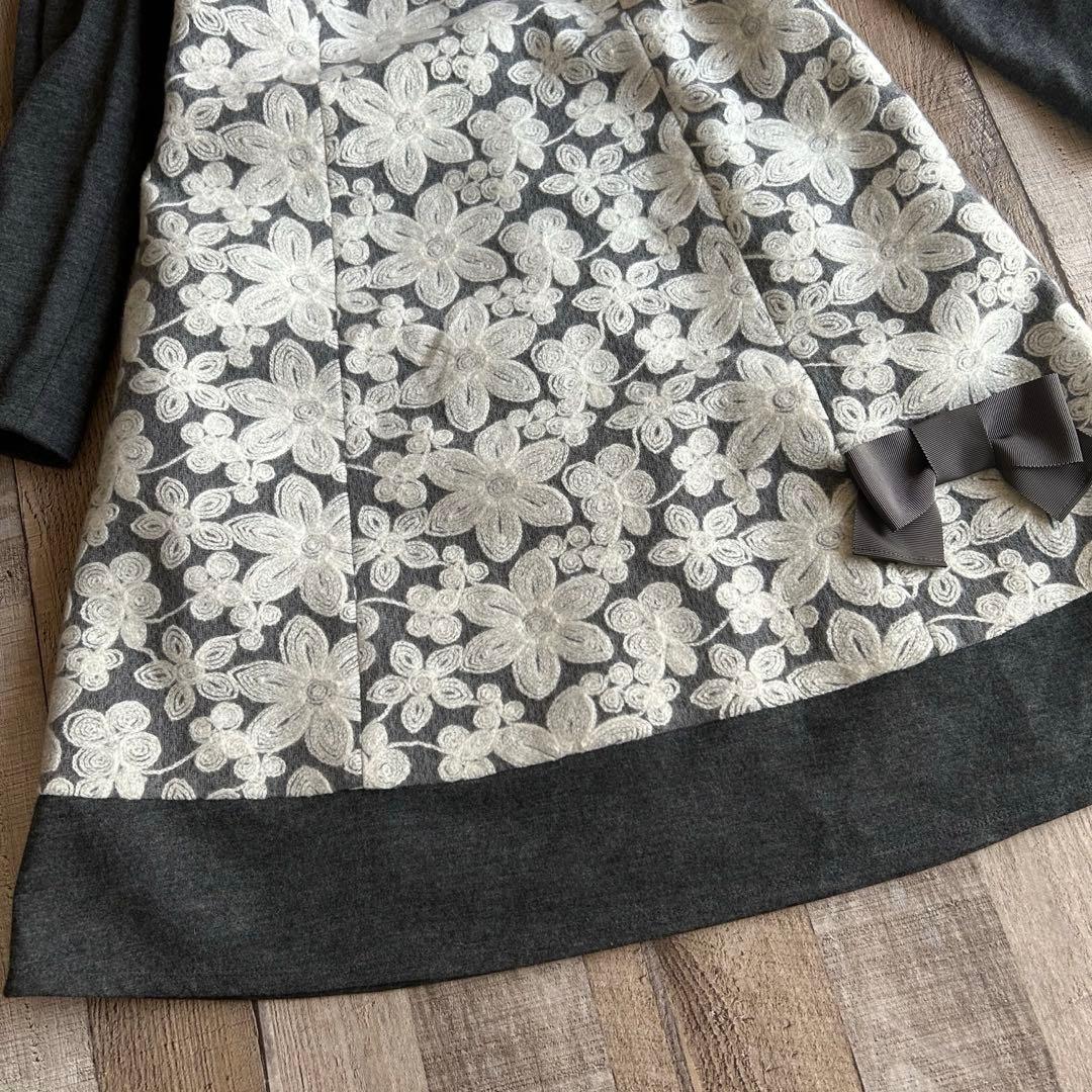 【han-mouco様リクエスト】美品✨エムズグレイシー ワンピース リボンつき