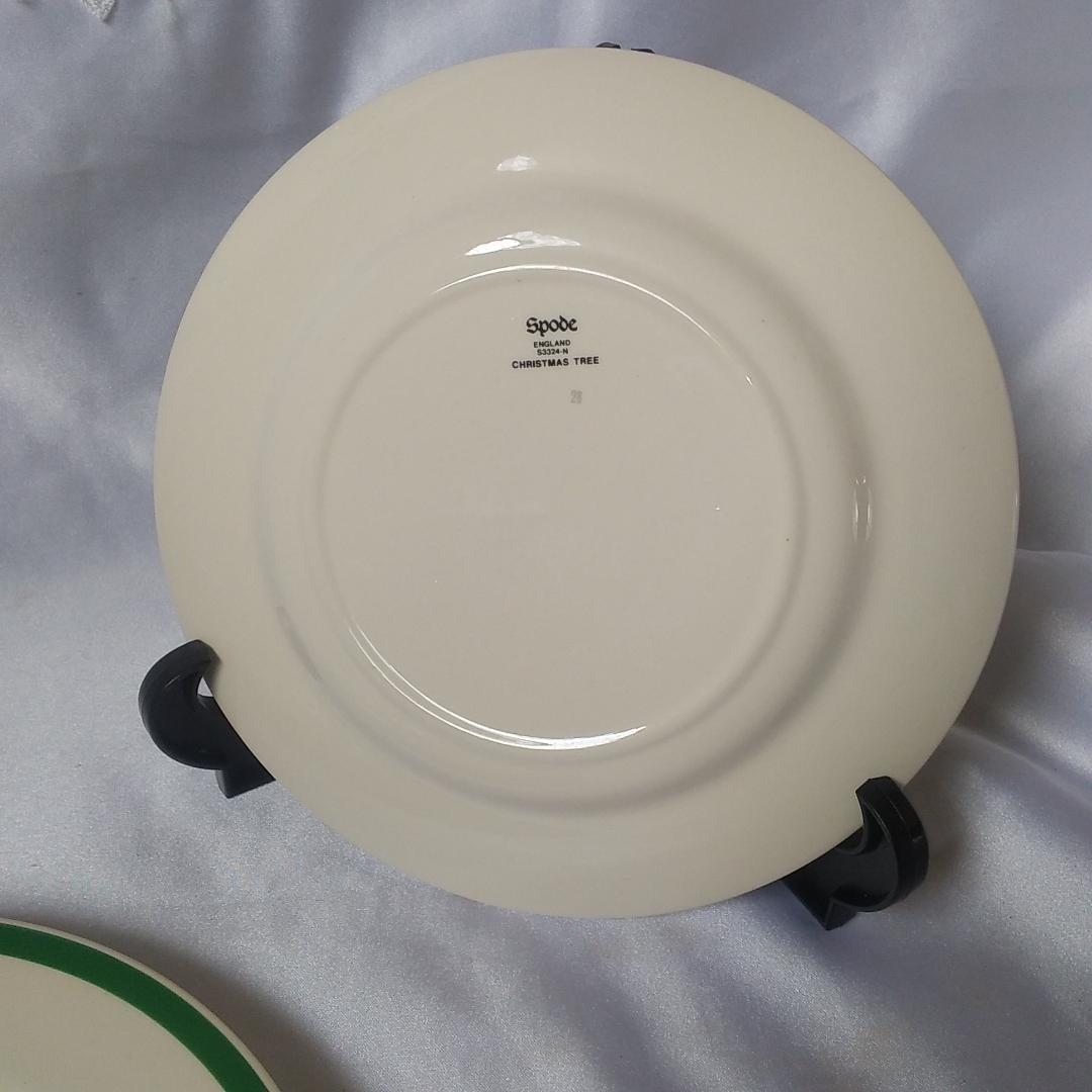 スポード　20cmプレート（2枚） クリスマスツリー