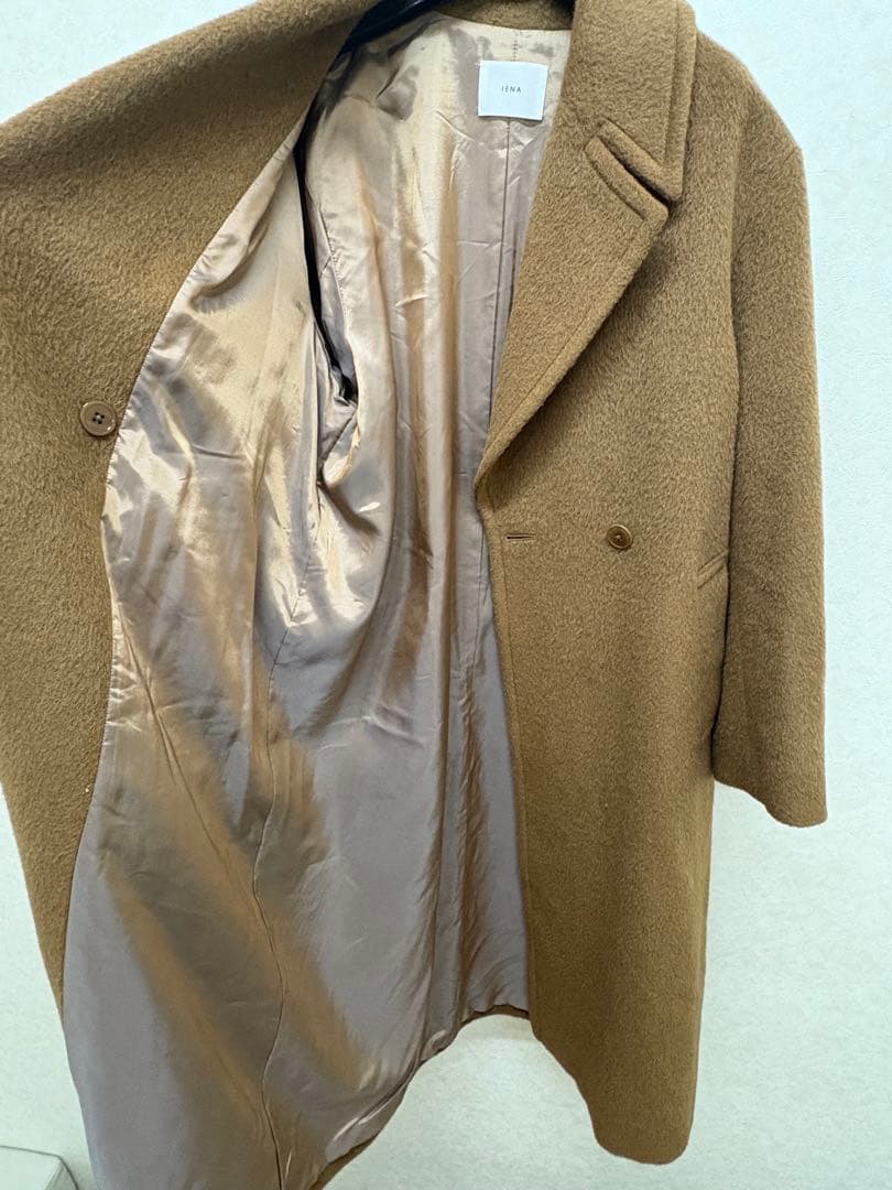美品　IENA イエナ チェスターコート キャメル　38 　アルパカ　ベルト付き