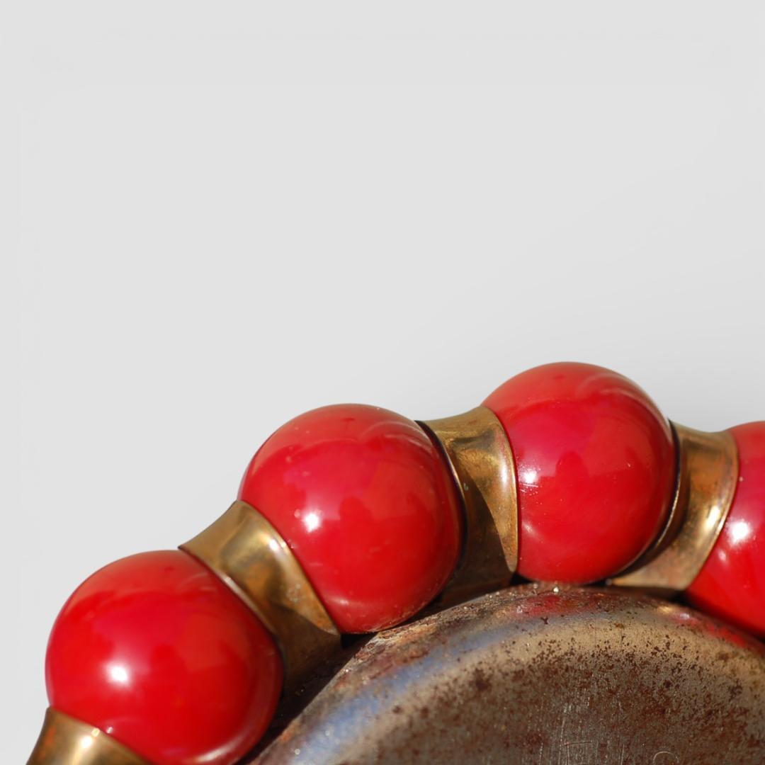 K3789 Antique 1930's FISHERS ジュエリートレイ