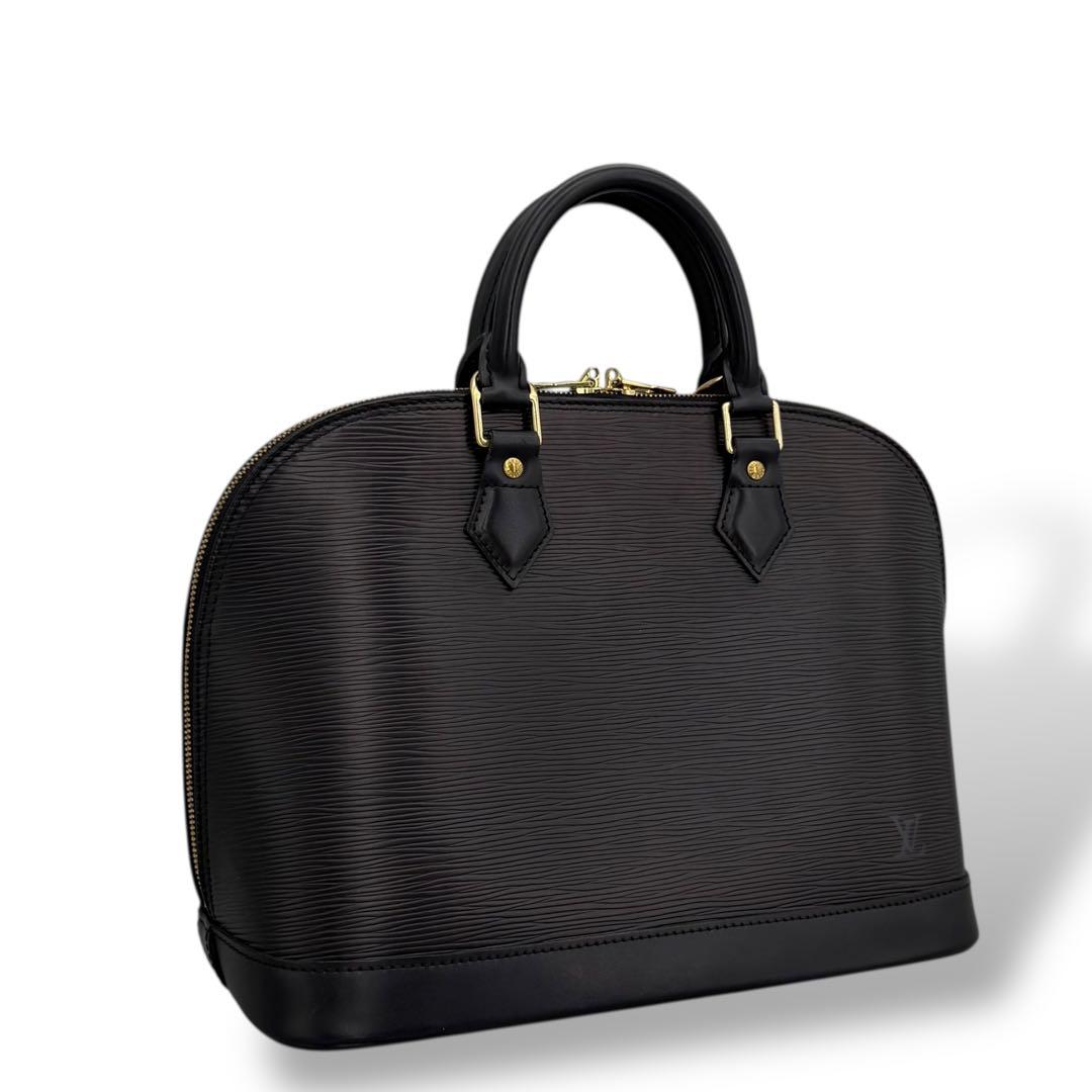 [新品同様] ルイヴィトン　エピ　アルマ　ハンドバッグ　黒　ノワール　レザー
