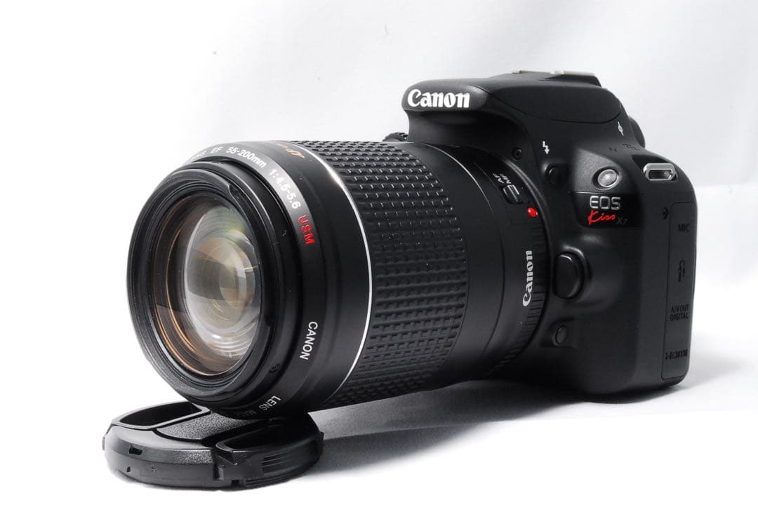 ❣️届いてすぐ使える❣️Canon Kiss X 7 ダブルレンズ キャノン