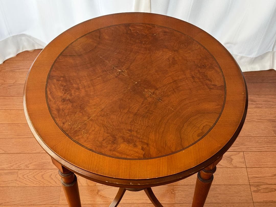 【特価】イタリア medea サイドテーブル ラウンド 丸 花台 飾り台