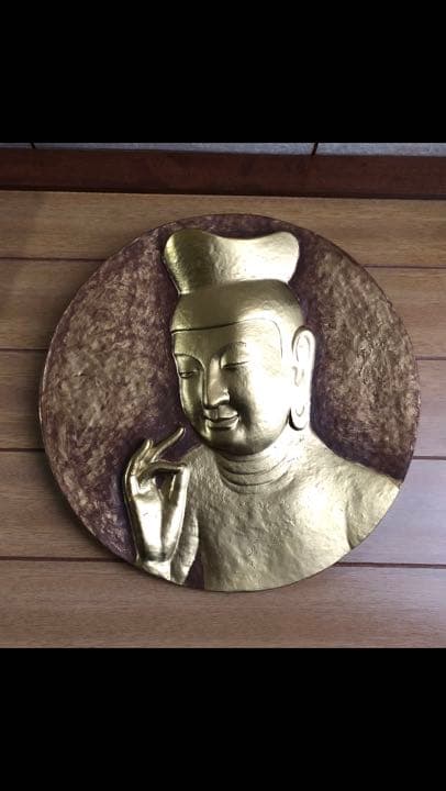 今村三郎作品 [弥勒菩薩] 石膏彫刻 10万円。日本一美しい弥勒菩薩レリーフ彫刻