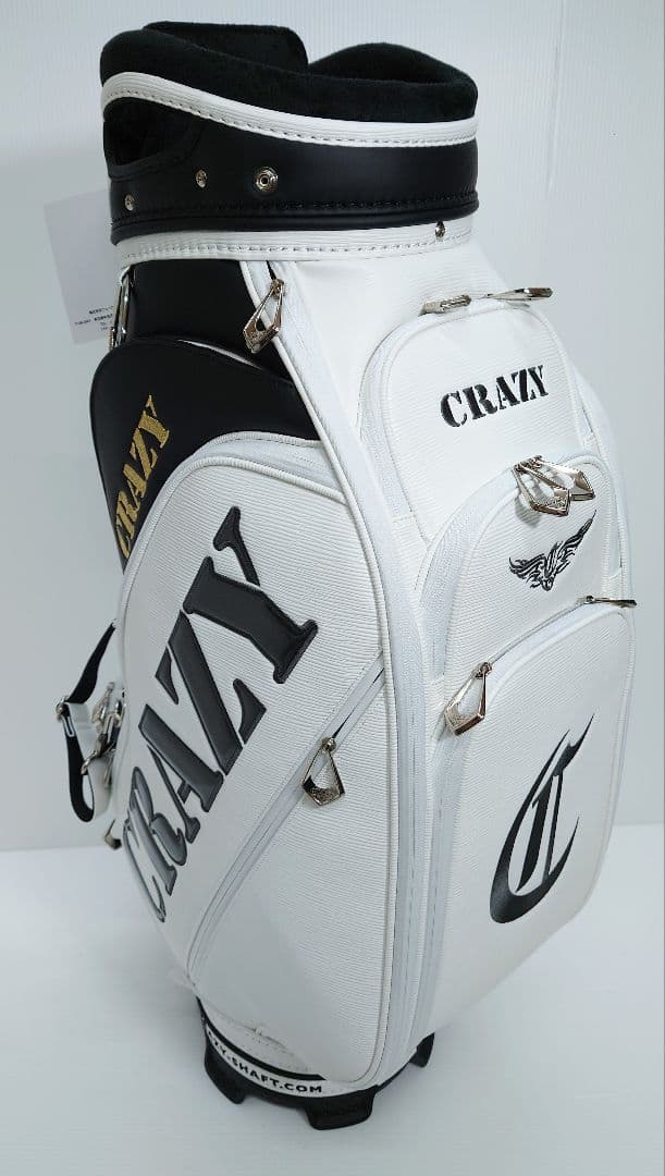 CRAZY クレイジー、キャディバッグ ホワイト【新品】