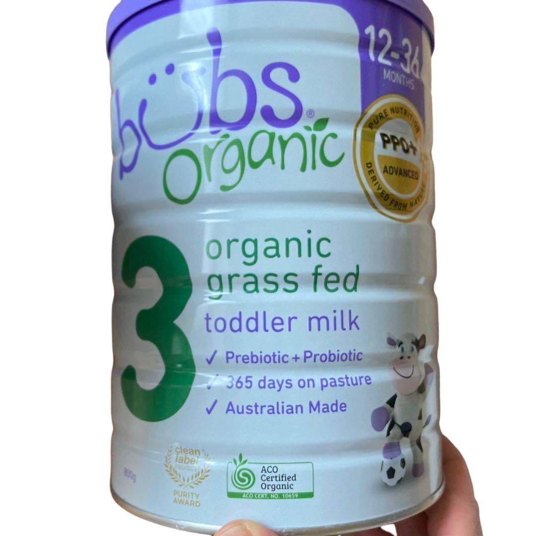 bubs organic 3 粉ミルク 3缶セット