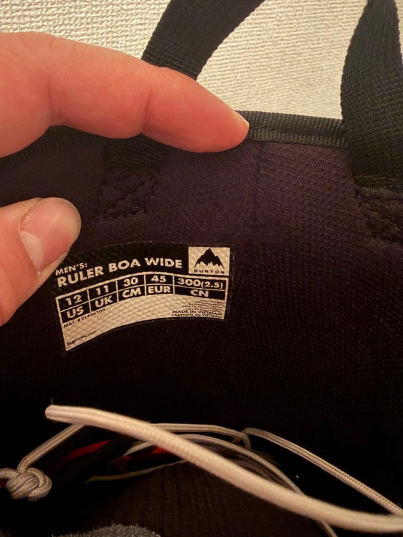 バートンブーツ左足のみ