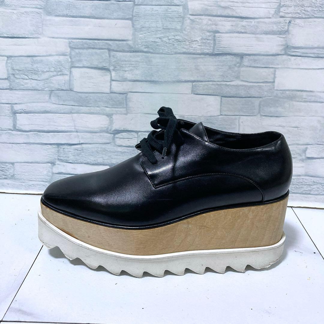 ステラマッカートニー エリス 厚底 プラットフォーム ブラック 黒 23 36