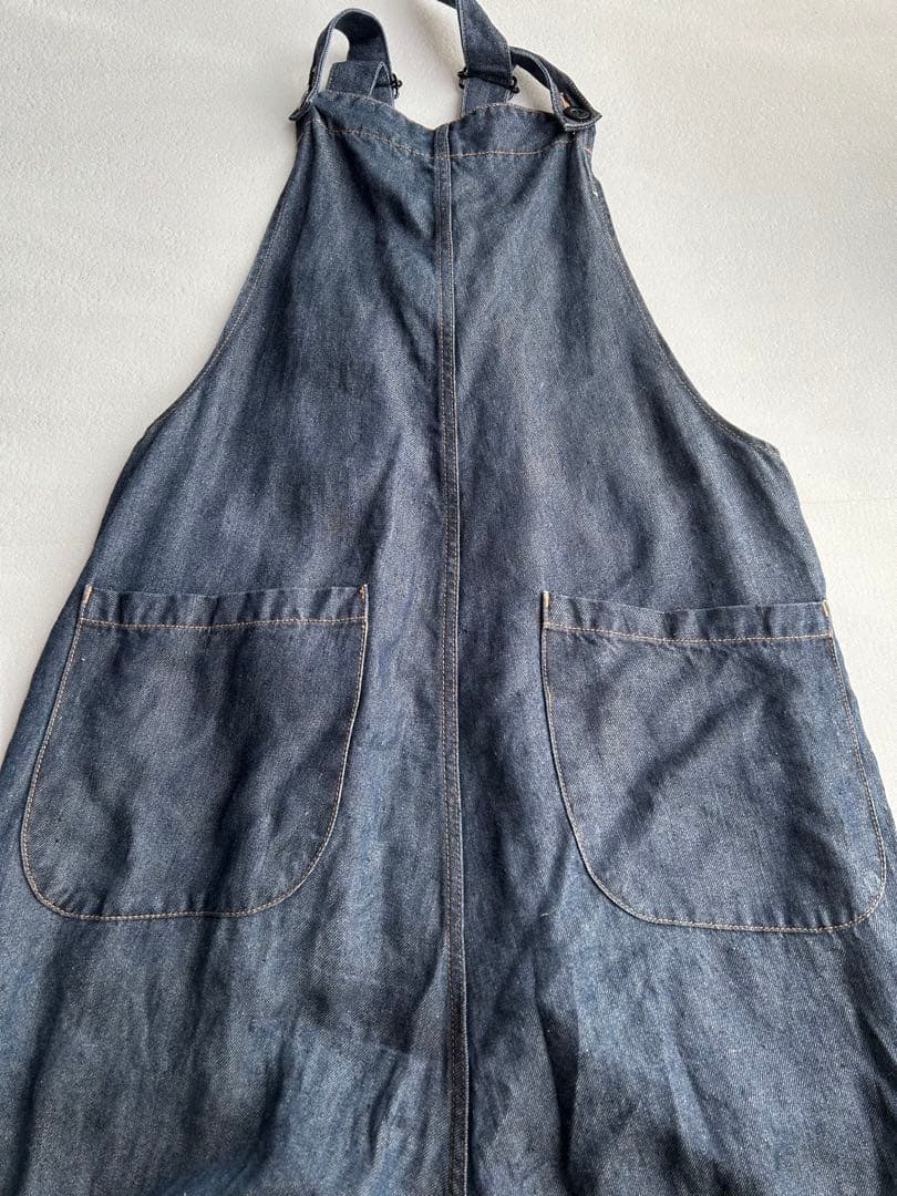 ウティ outil リネンオーバオール　サイズ1 美品