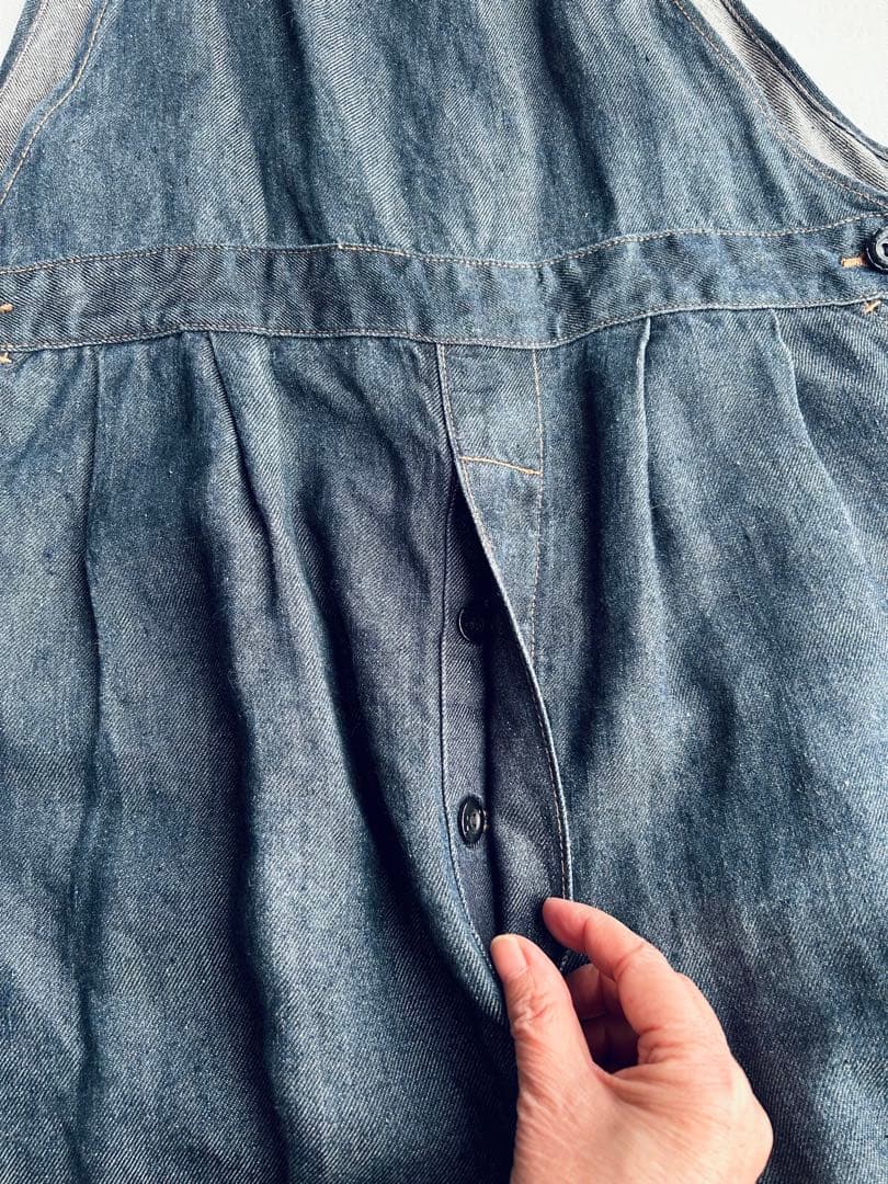 ウティ outil リネンオーバオール　サイズ1 美品