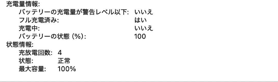 バッテリー100%　MacBook Pro 14 M2Pro 16GB 1TB