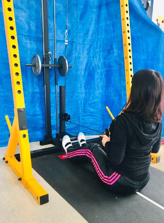 パワーテック社ハーフラック(WB-HR16)専用　ラットロー 奥柱・スタック式