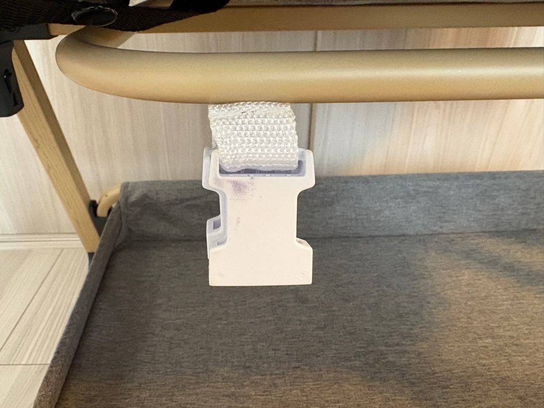 【美品】2023年購入　HZDMJベビーベッド グレー