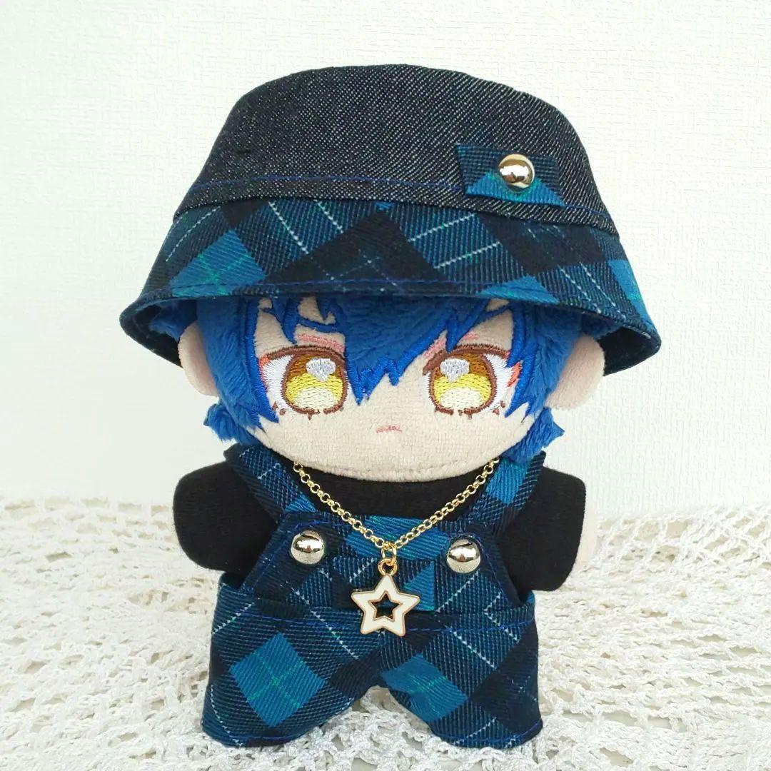 ×××ねこ✣ あんスタ いつぬい ぬい服 デニムバケハサロペット 赤青