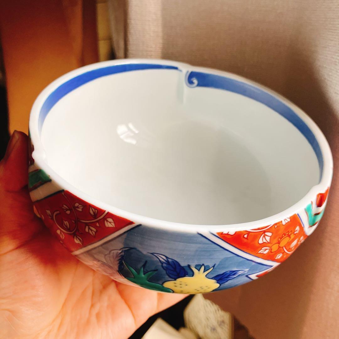 幸乃宴 向付椀 煮物 酢の物 丼 有田焼 九谷焼 古伊万里 未使用美品 ザクロ柄