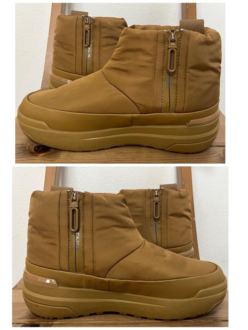 【美品】デサント D.TRACE TWB23.1 スノーブーツキャメル　ジップ