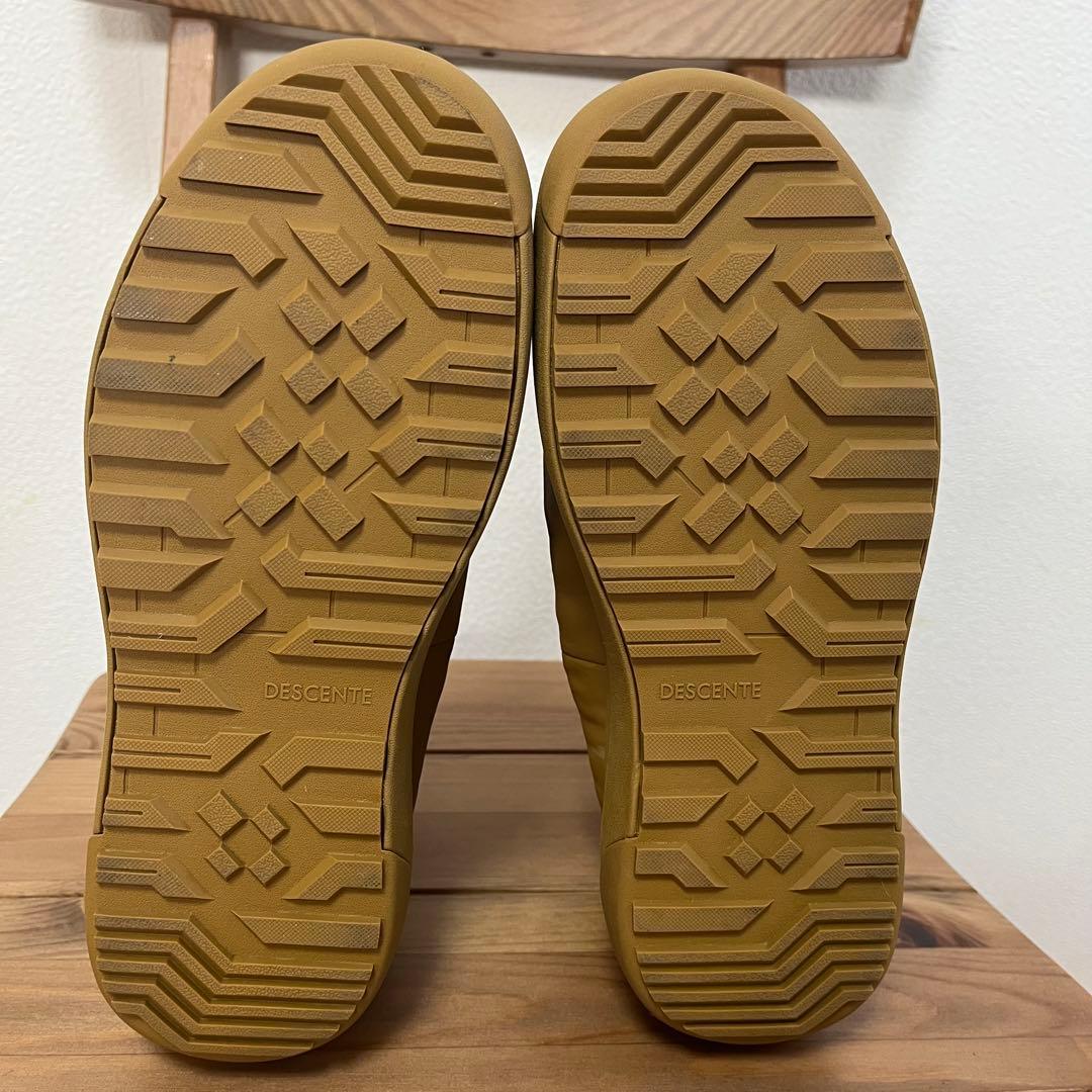 【美品】デサント D.TRACE TWB23.1 スノーブーツキャメル　ジップ