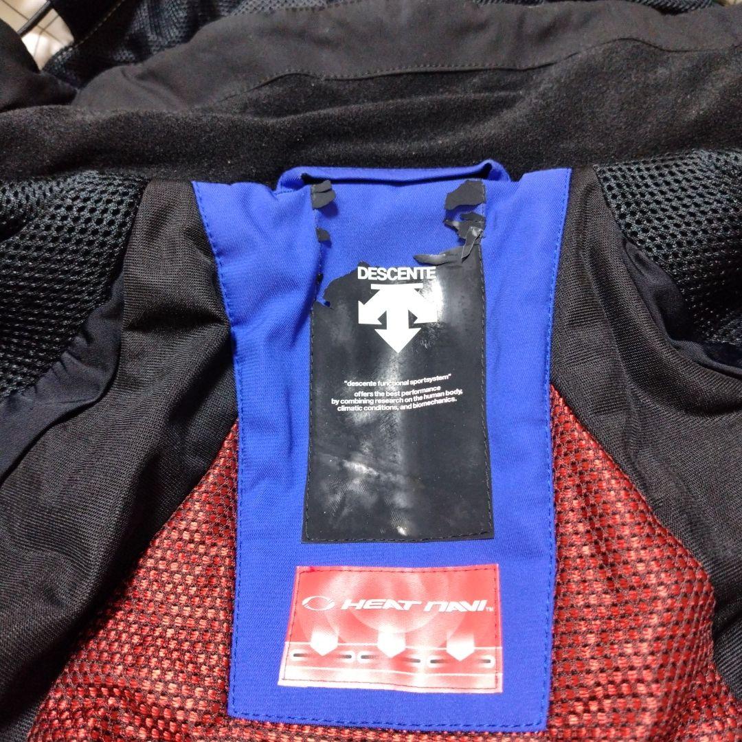 OGASAKA スキーウェア(デサント製)　上XS　下S　ホワイト×ブルー