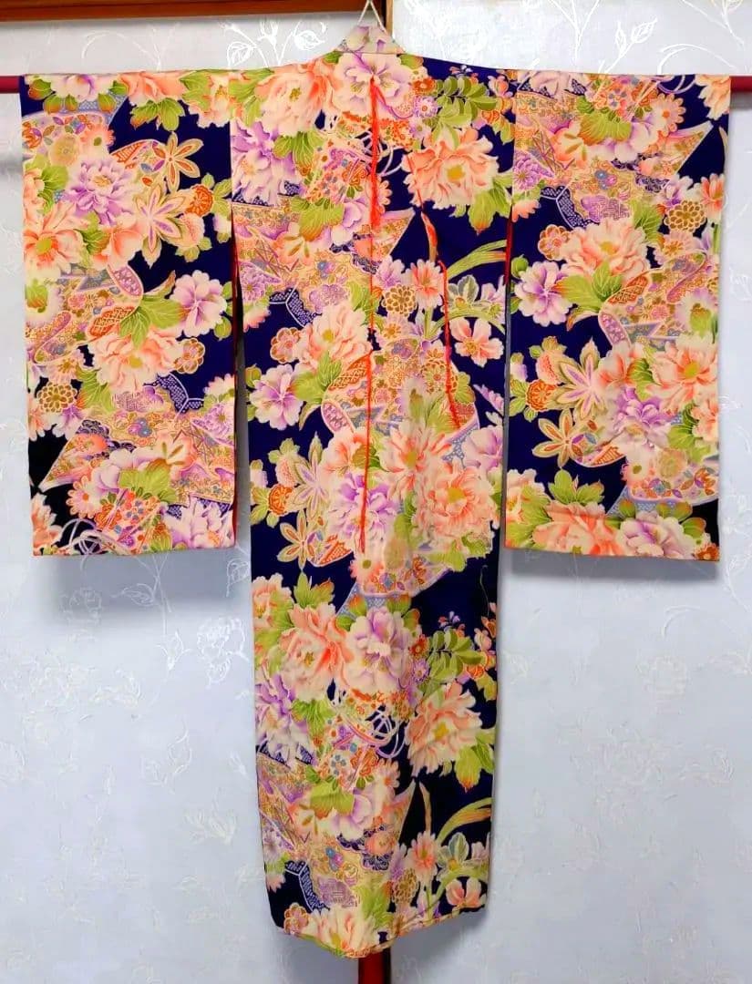 RK401アンティーク子供着物着丈91センチ裄丈38センチめちゃくちゃ綺麗美品