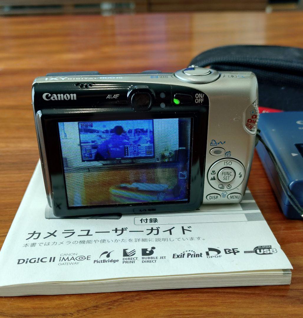 Canon IXY DIGITAL 800 IS 本体と付属品