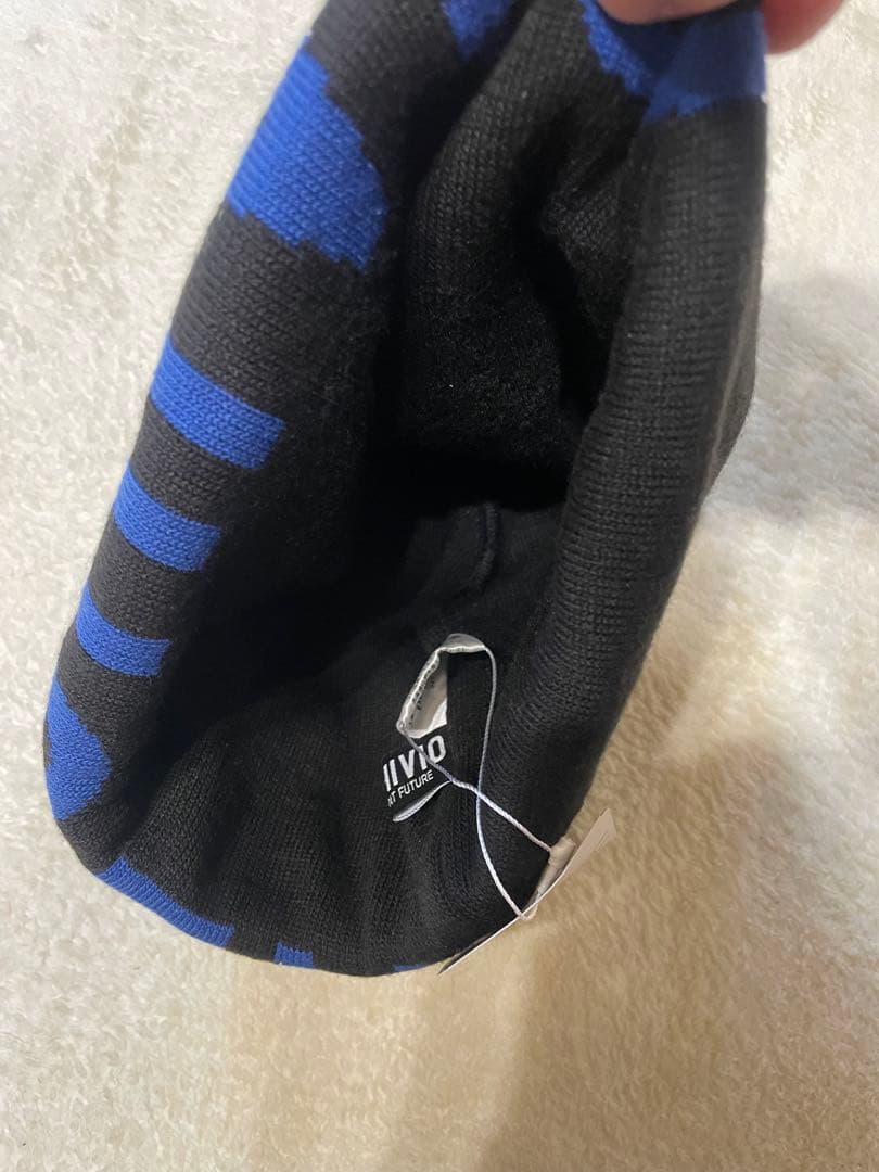 ARCHIVIO ニット帽 青/黒