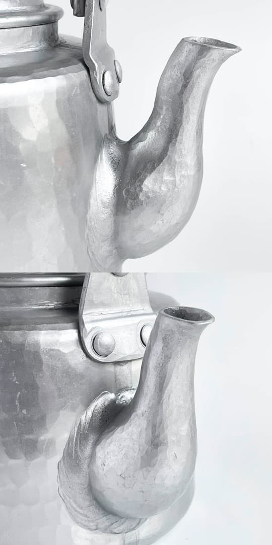 【arakien】京都 有次 アルミ やかん 江戸型 1L 未使用 薬缶