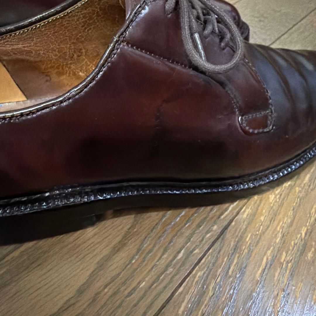 Alden プレーントゥ 990 US6.5 D コードバン　バーガンディ