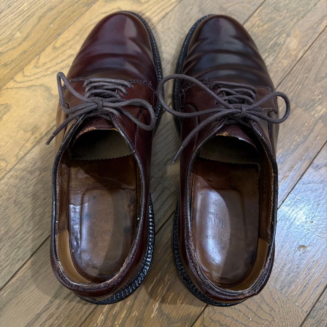 Alden プレーントゥ 990 US6.5 D コードバン　バーガンディ