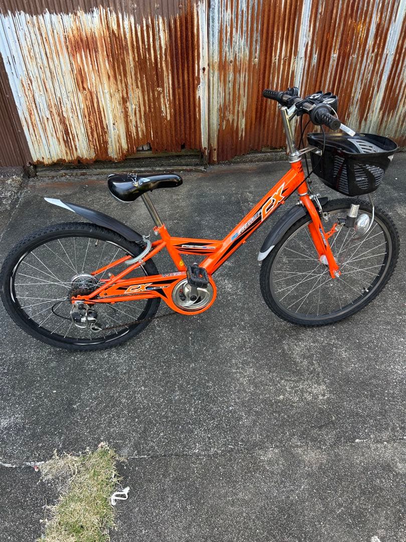 引き取り限定　エンドウ　24インチ　子供用自転車 オレンジ 不具合無し