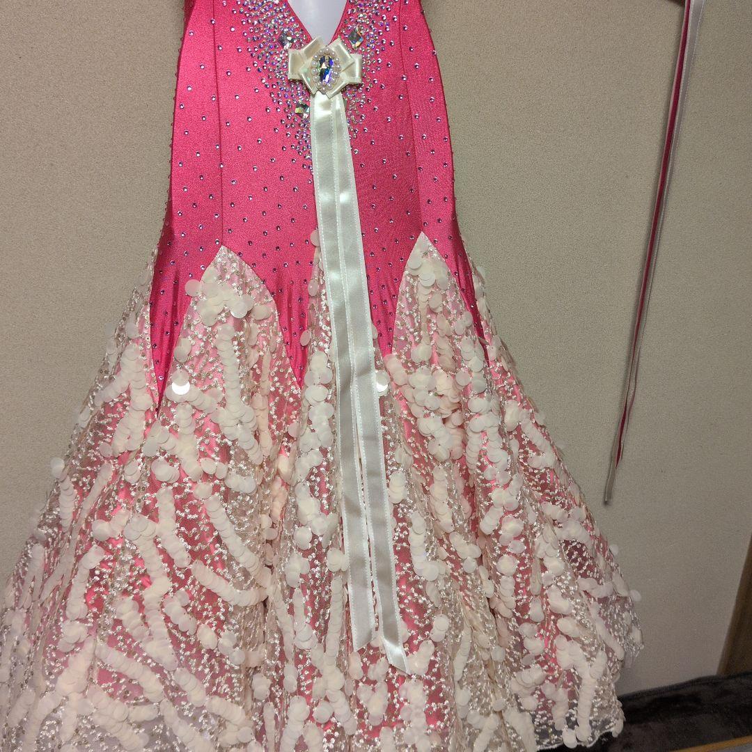 社交ダンス　衣装　ワンピース　モダンドレス 　スタンダードドレス