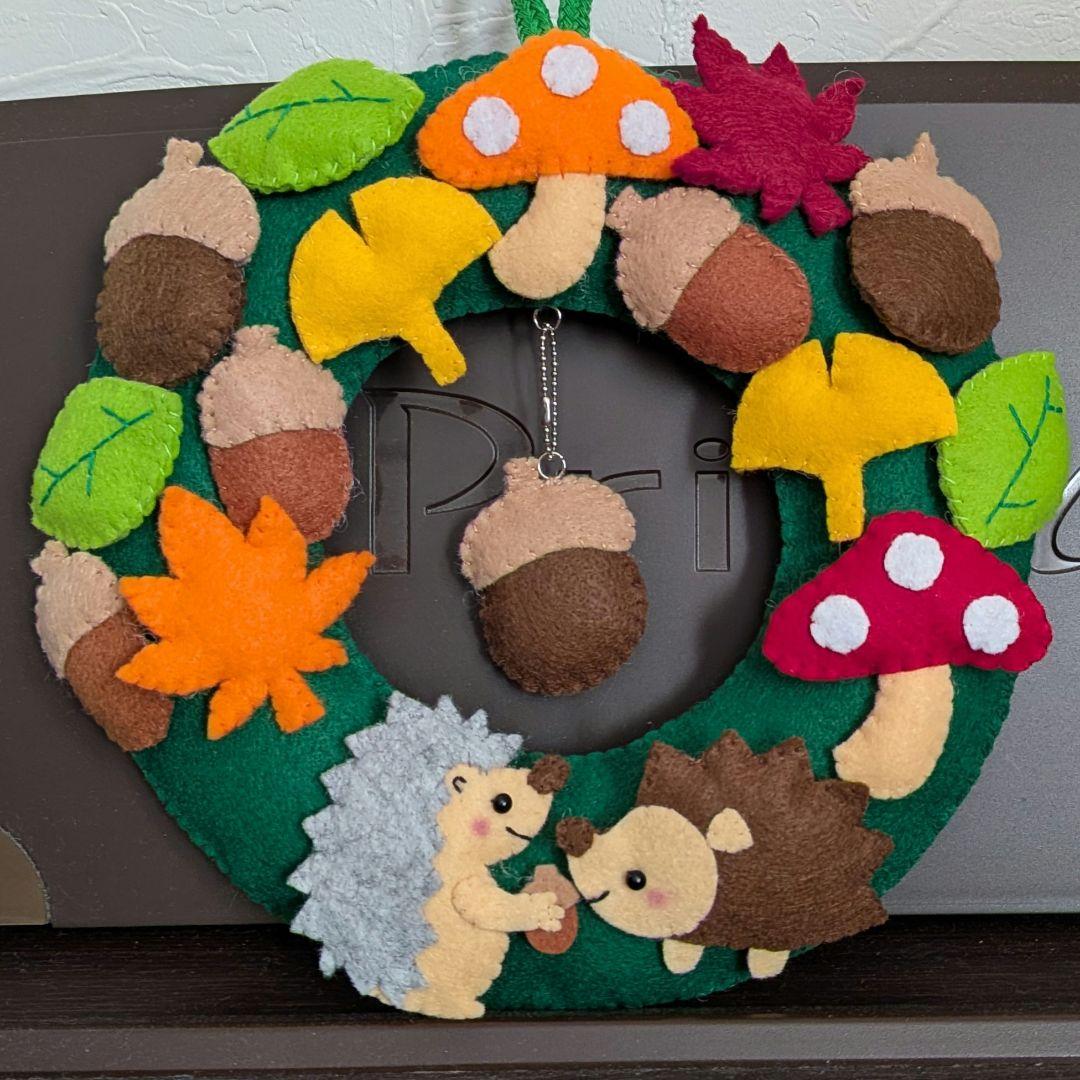 ★darumasan★　フェルトリース5点