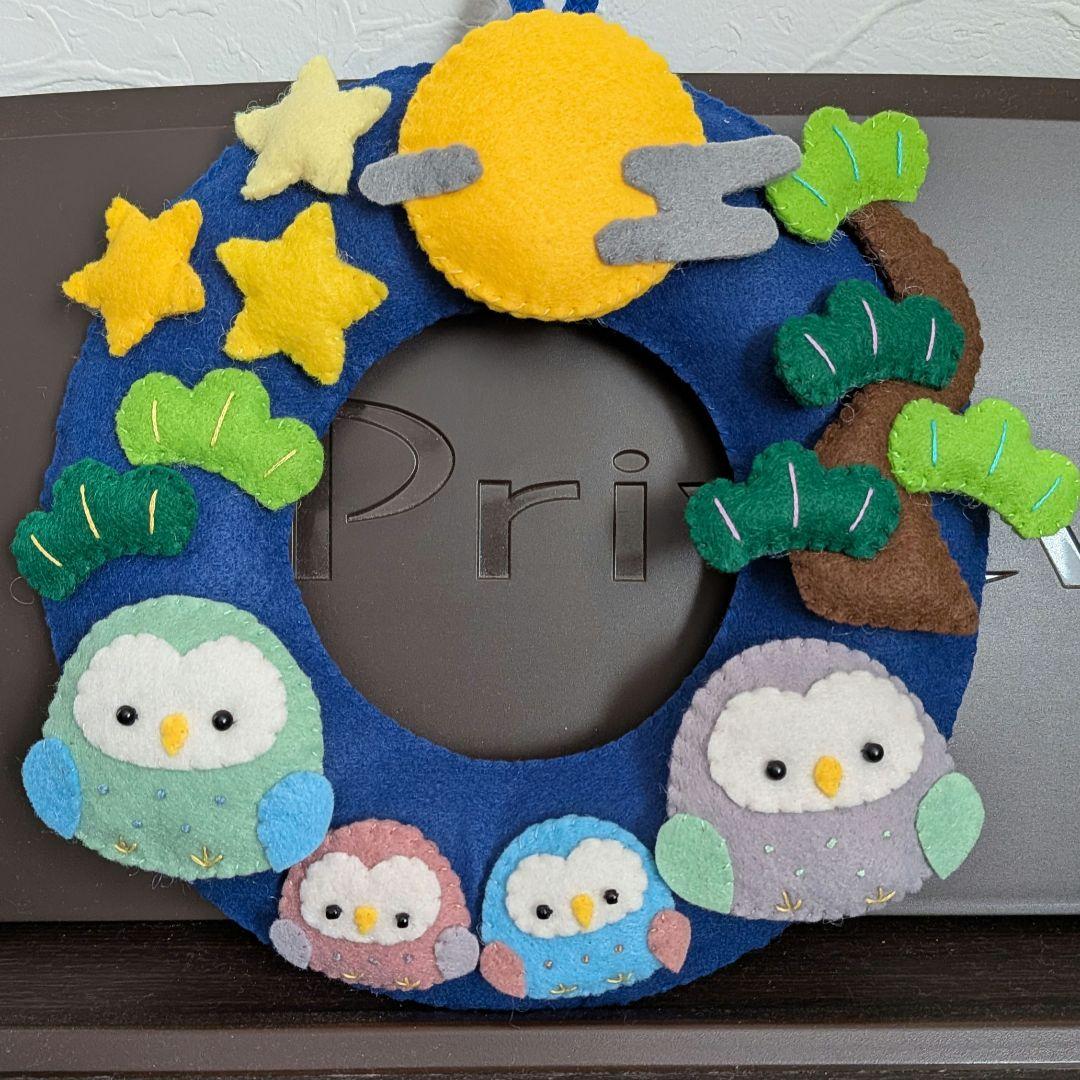 ★darumasan★　フェルトリース5点