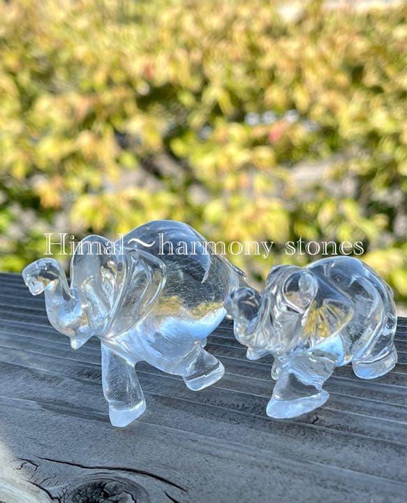 １点物　ガネーシュヒマール産水晶　象の置物