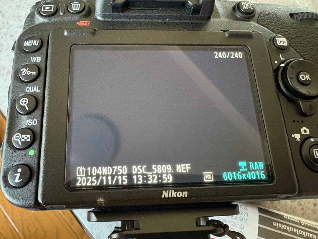 1/5までの値引き中 シャッター数6085回 D750 アイピースリモートコード