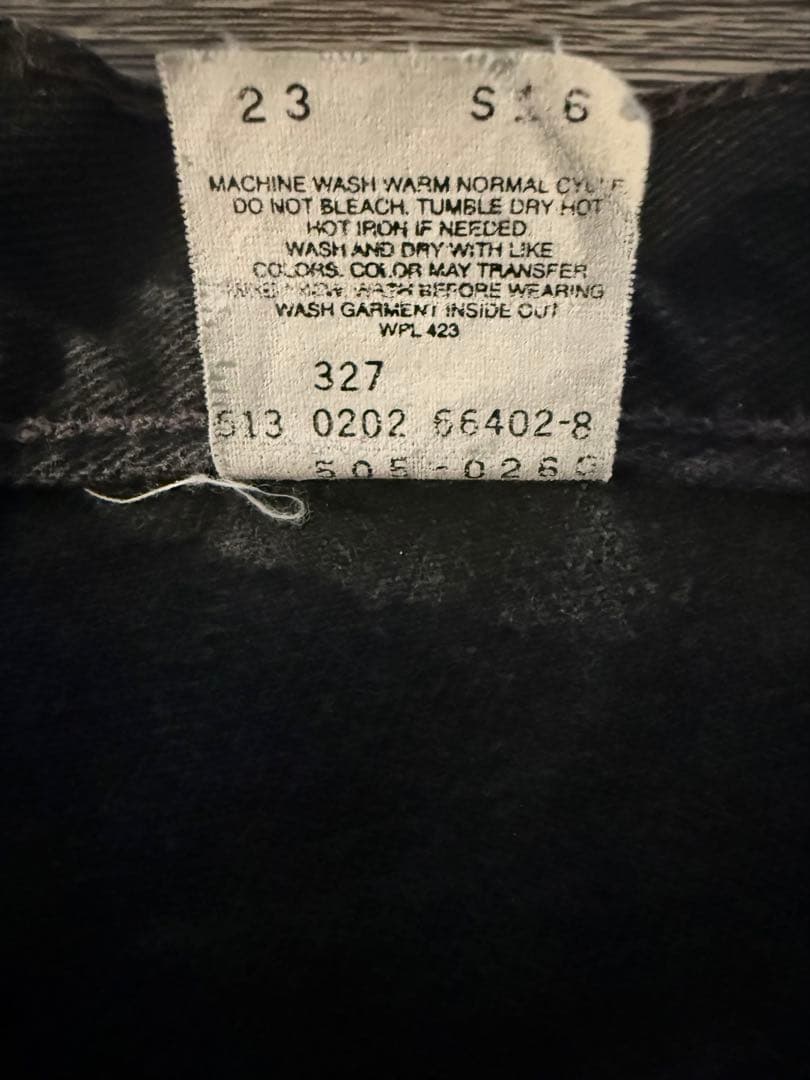 リーバイス 505 0260 USA サルファブラック デニム 00s w30