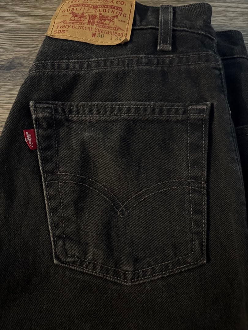 リーバイス 505 0260 USA サルファブラック デニム 00s w30