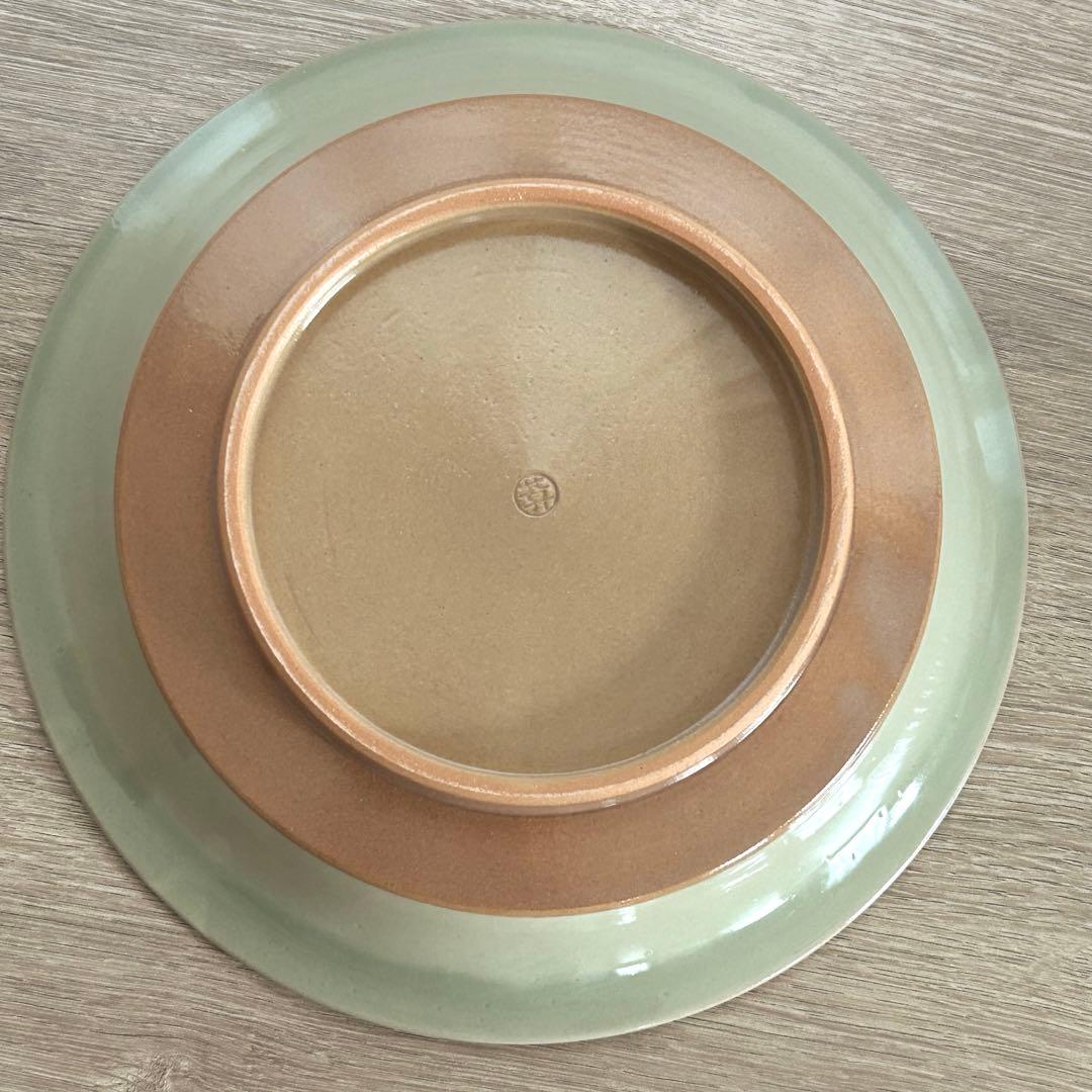 【未使用】清水焼　京焼　陶葊　陶あん　深皿　月下美人