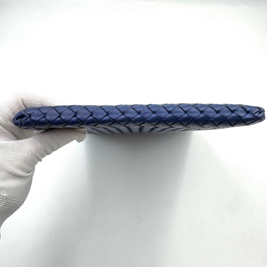 美品✨BOTTEGA VENETA iPadケース　ネイビー　レザー