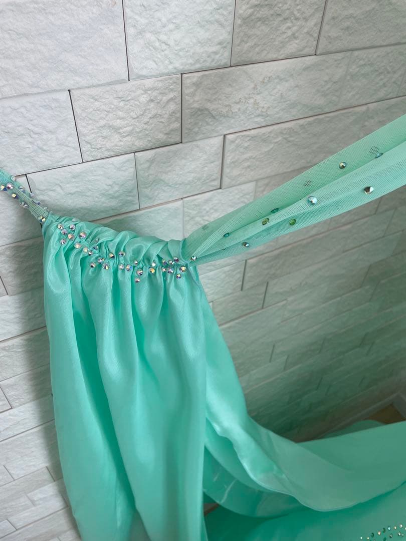 社交ダンス 【Chacott】スタンダードドレス ミントグリーン⭐️オーダードレス