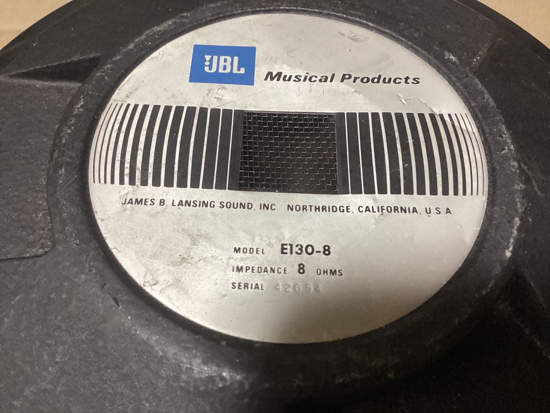 JBL E130-8（1本） リコーン済　15インチスピーカー