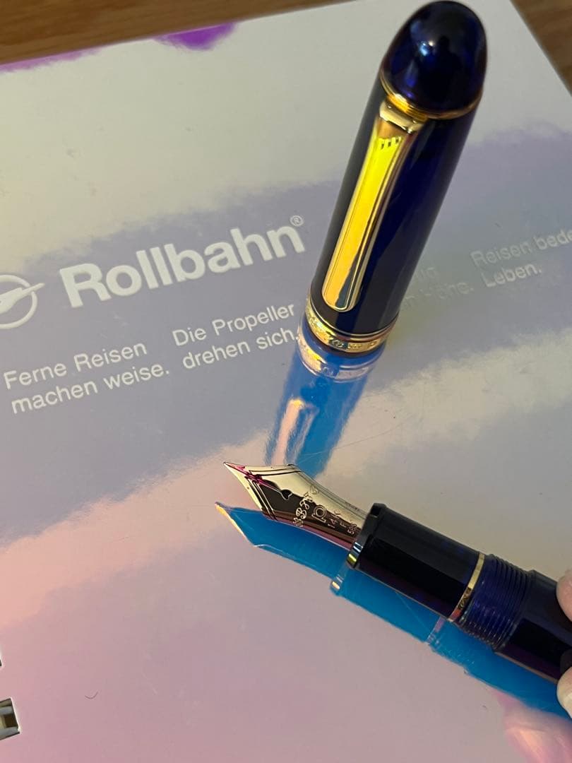 万年筆　センチュリー3776 F シャルトルブルー